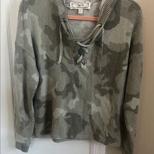 Gray Camouflage Sweater